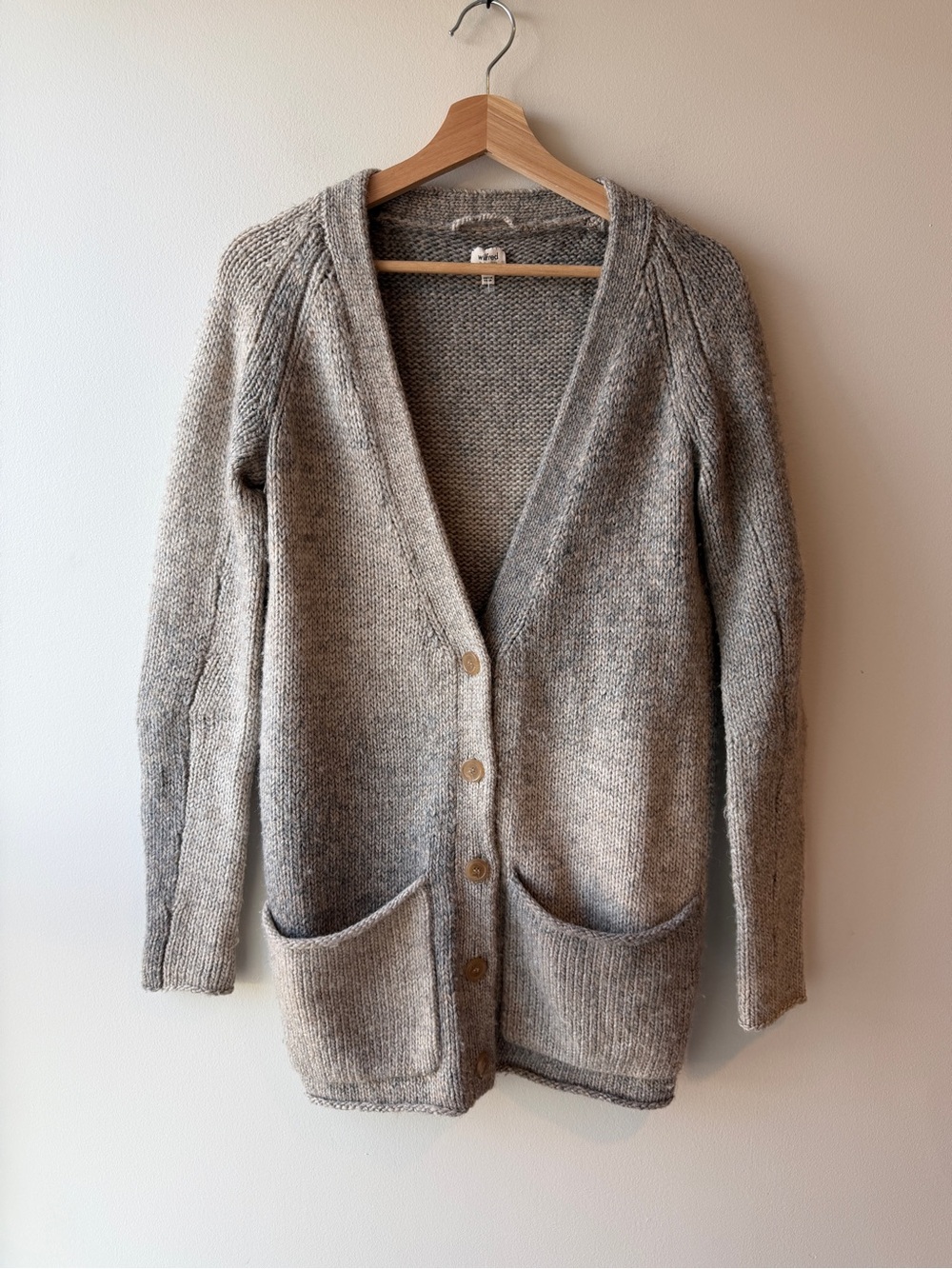Wilfred Ombré Wool and Alpaca Blend Cardigan